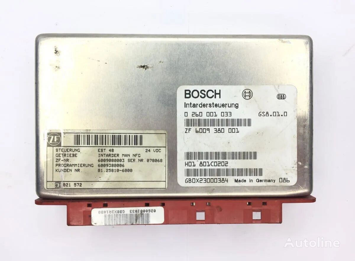 Unitate de Control Retarder control unit for Bosch Intardersteuerung MAN 0 260 001 033 ZF 6009 380 001 81.25810-6000 truck