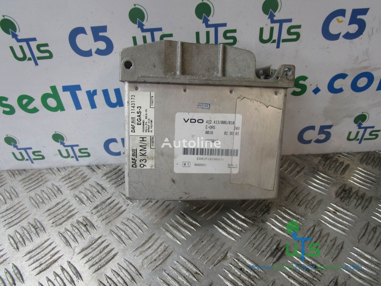 Unité de commande VDO EGAS THROTTLE CONTROL 412.413/006/010 pour camion DAF - Autoline