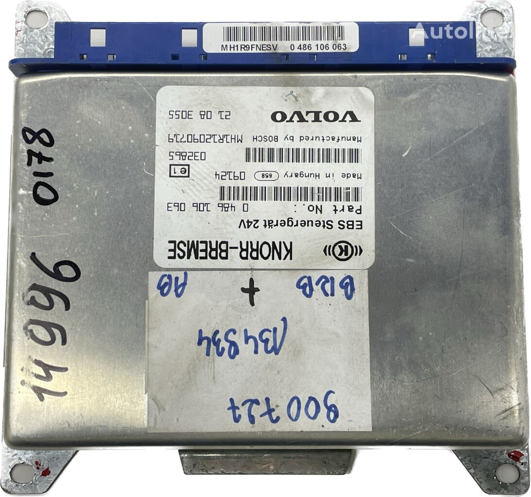 VOLVO, KNORR-BREMSE, BOSCH B12B (01.97-12.11) control unit for Volvo B6, B7, B9, B10, B12 bus (1978-2011)