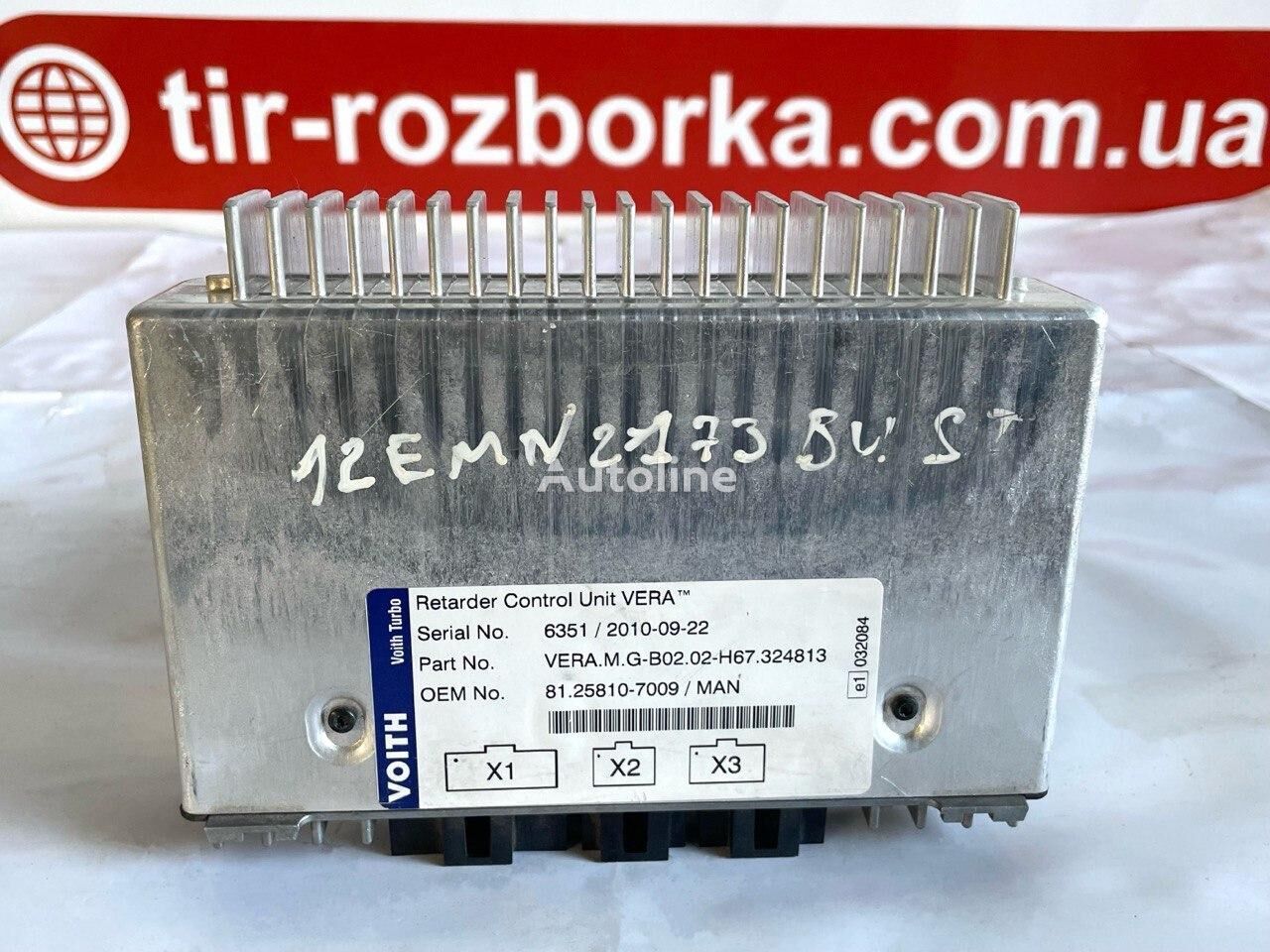 Voith Blok upravlinnia retarderom MAN TGA/TGS/TGX 81.25810.7009 unidad de control para MAN TGA, TGS, TGX tractora