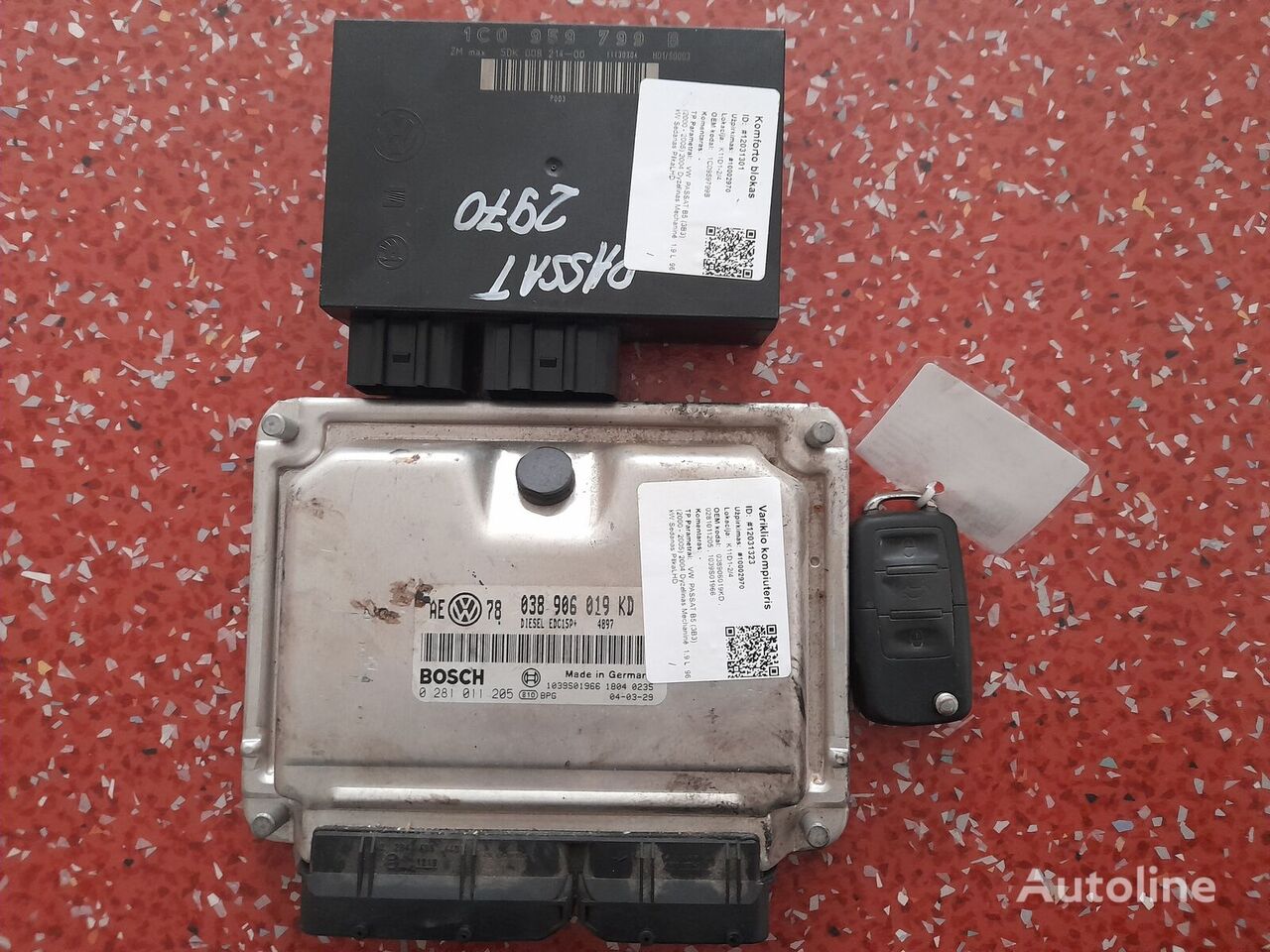 Volkswagen 1.9 TDI control unit for Volkswagen PASSAT B5 (3B3) car