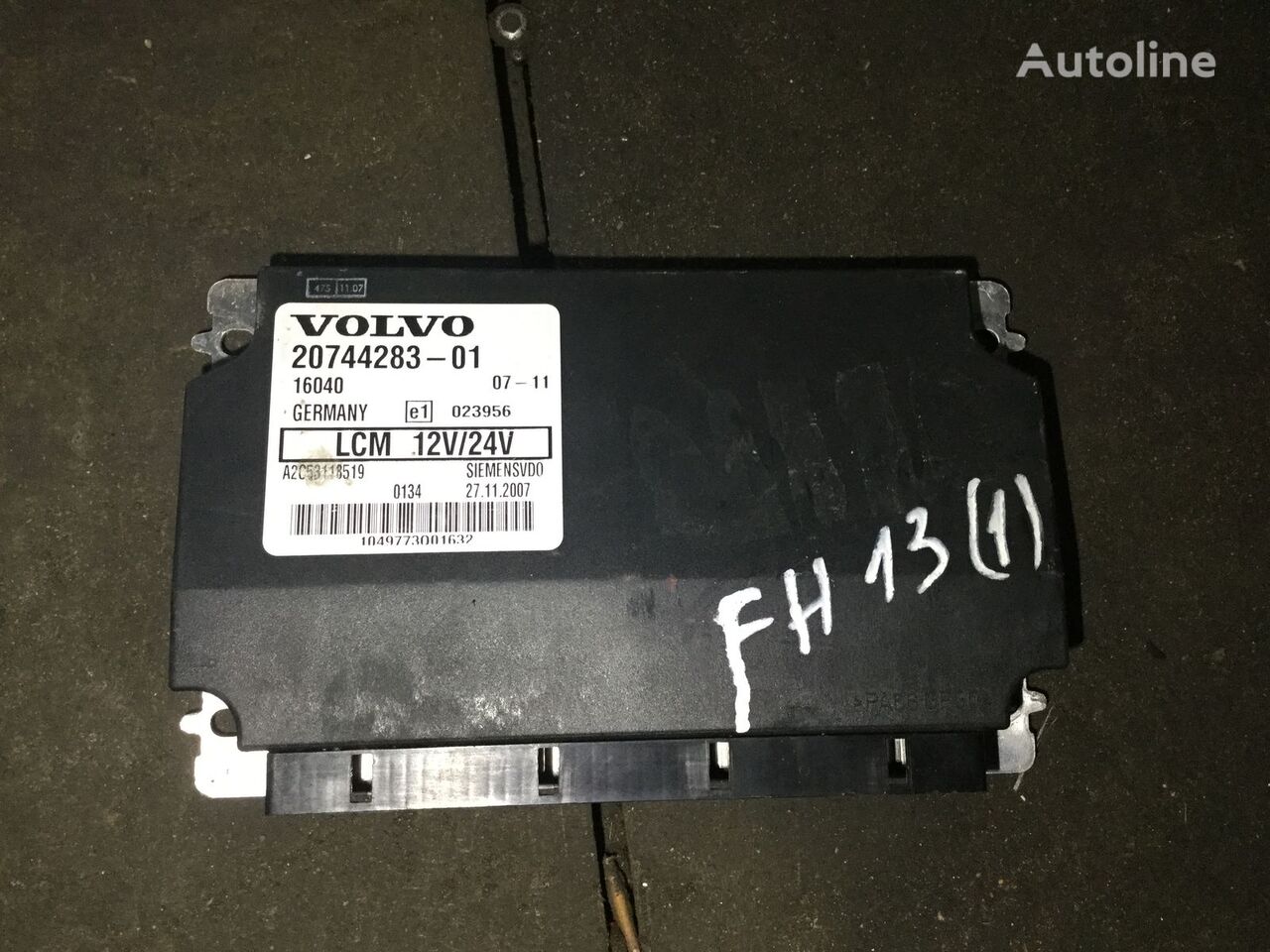 Volvo 20744283-01 16040 besturingseenheid voor Volvo FH13  trekker