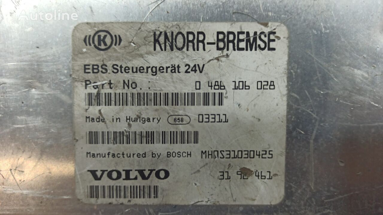 Volvo : B9S Unidade de Controlo EBS Volvo 3198461 vezérlőegység Volvo teherautó-hoz