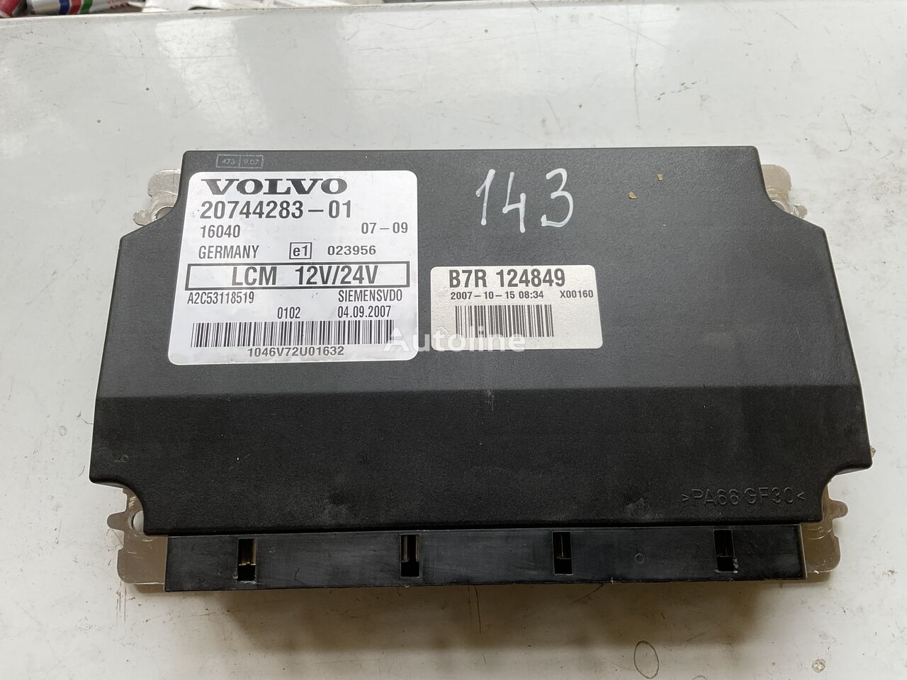 Volvo LCM 20744283 20744283-01 unidad de control para Volvo autobús