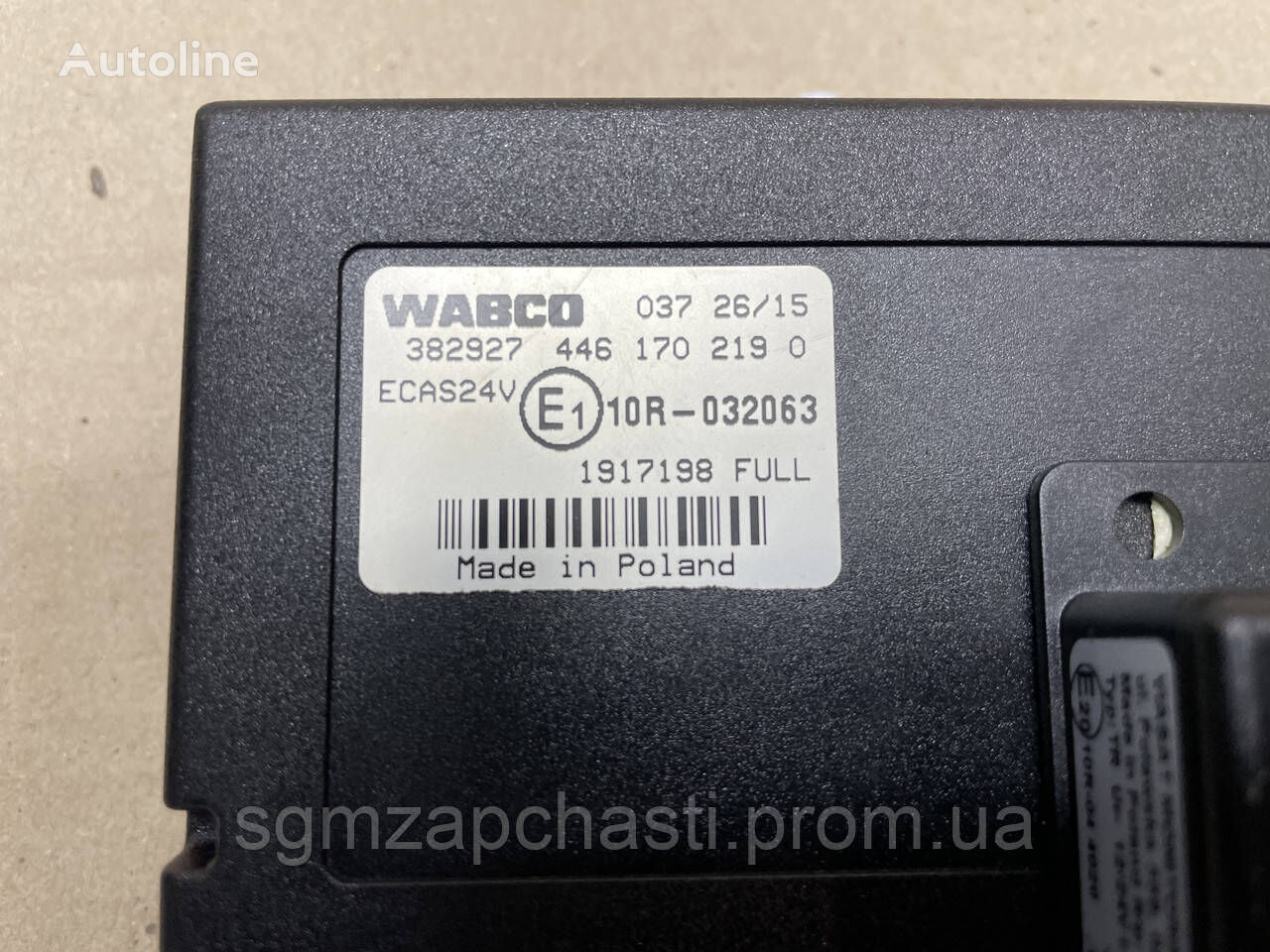 WABCO DAF xf106 1917198 unidad de control para DAF 1917198 DAF blok upravleniya pnevmopodveskoy ecas daf xf106 tractora