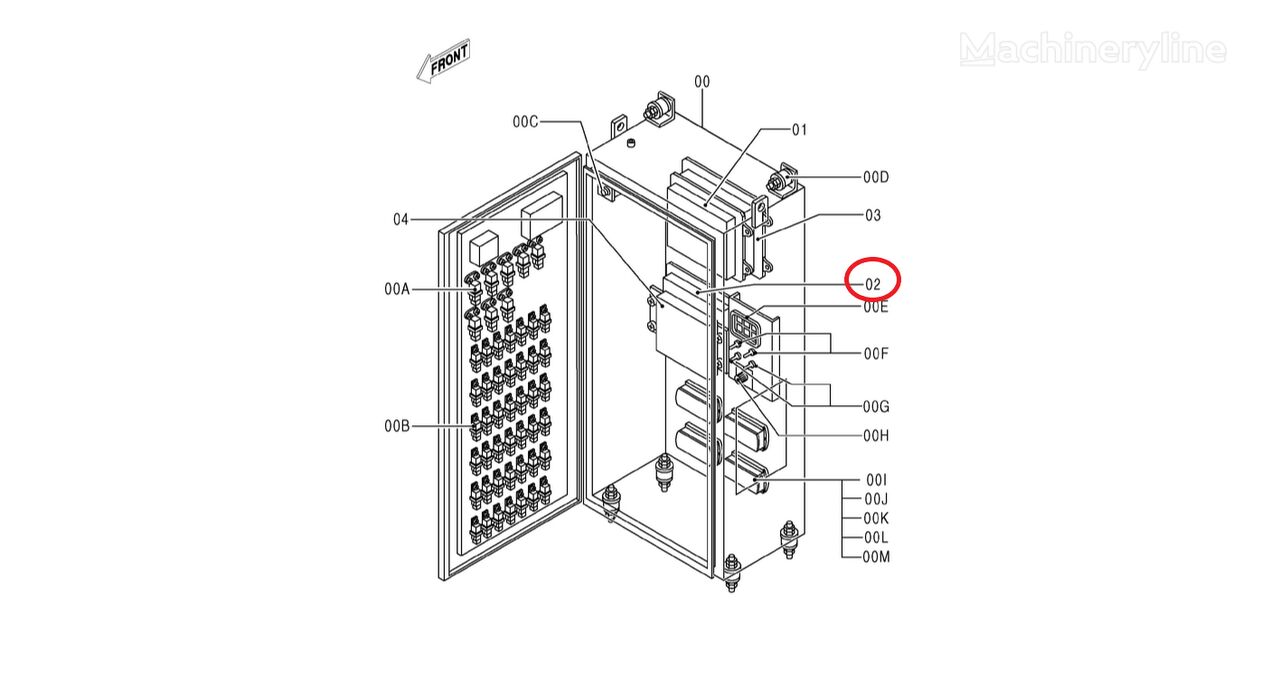 9286586 kontroler za Hitachi EX5500-6 EX5600-6BH EX5600-6LD bagera - Machineryline