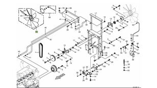 009404030 cooling fan for Krone  Big M II mower