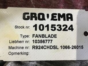 ventilateur de refroidissement Liebherr Pale de ventilateur 1015324 pour mat&eacute;riel de TP