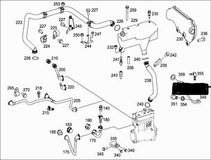 tuyau de refroidissement A0029974271 pour camion Mercedes-Benz ACTROS MP4