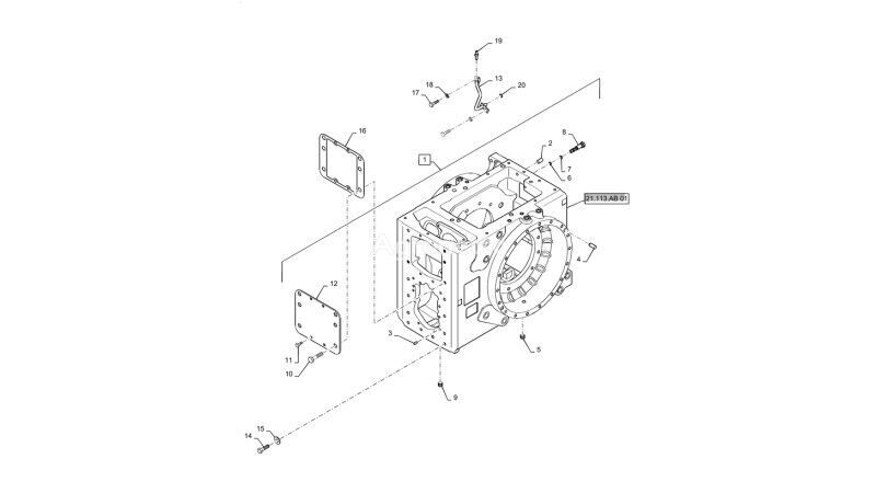 tuyau de refroidissement New Holland T6090 T6070 Rurka 409741A1 pour tracteur à roues New Holland T6090 T6070