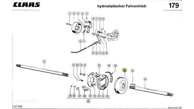 0006430162 contraeje para Claas Dominator 98 cosechadora de cereales