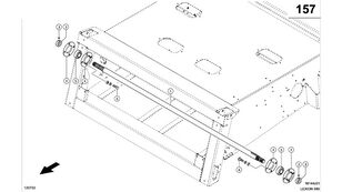 countershaft for Claas Lexion 580  grain harvester