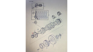 crankshaft gear for Fendt 6335C grain harvester