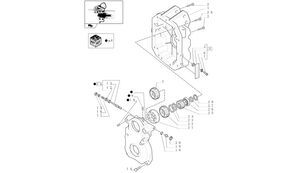 engrenagem de cambota New Holland T6010 T6070 Koło zębate z22 87373866 87373866 para trator de rodas New Holland T6010 T6070