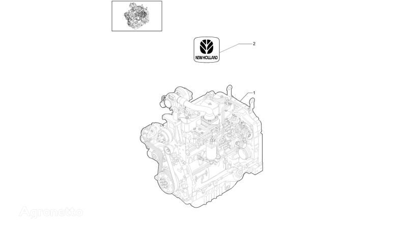 2 cylinder block for New Holland T6010  wheel tractor