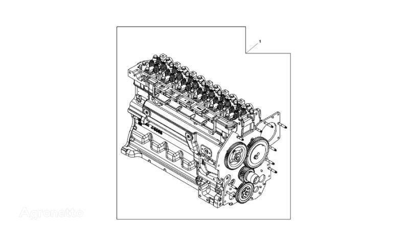 SE502569 bloque de motor para John Deere 9470RX tractor de cadenas