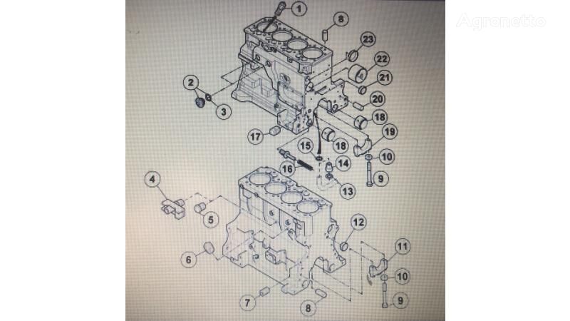 bloc-moteur pour tracteur à roues Claas Celtis 456