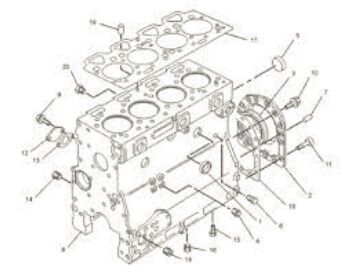 блок цилиндров Caterpillar block CAT 2095565 2095565 для экскаватора