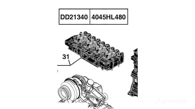 John Deere 6230 Premium cylinder head