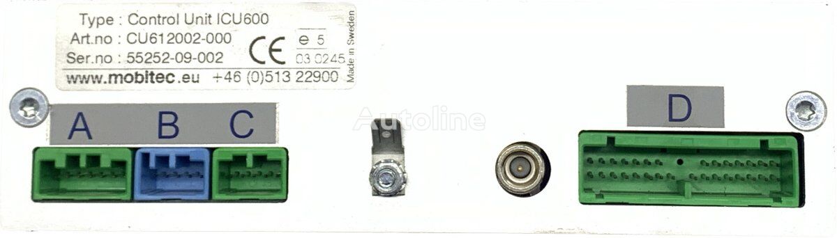 tableau de bord Mobitec B12B (01.97-12.11) pour Volvo B6, B7, B9, B10, B12 bus (1978-2011)