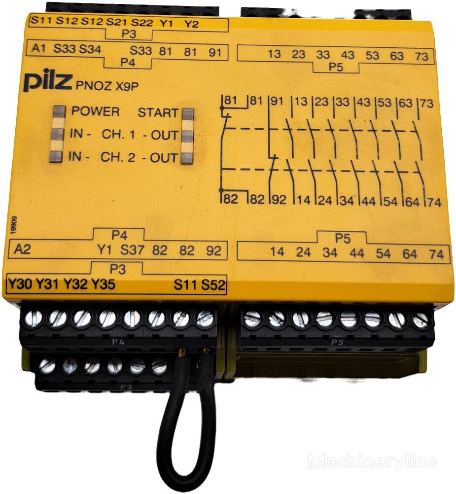 Pilz Sicherheitsschaltgerät PNOZ X9P 24VDC 7n/o 2n/c 2so cuadro de instrumentos para robot industrial