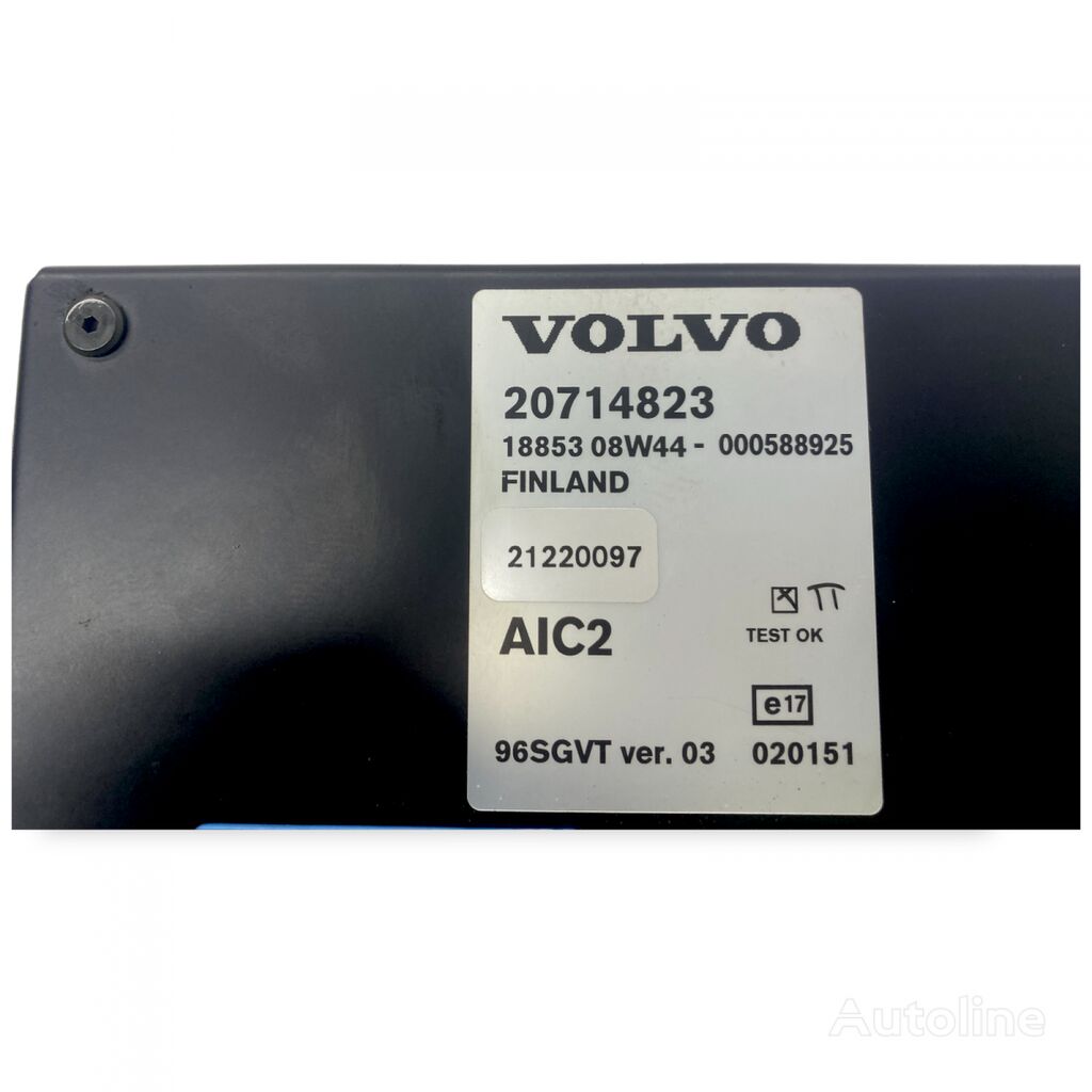 Volvo B12B (01.97-12.11) AIC2 dashboard for Volvo B6, B7, B9, B10, B12 bus (1978-2011)