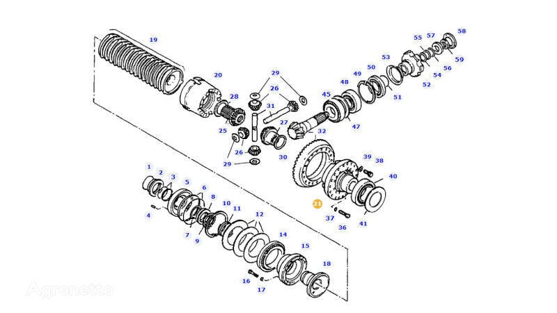 дифференциал для трактора колесного Fendt 927 930 933 936