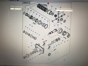 diferentsiaal AGCO 7700440009 tüübi jaoks ratastraktori AGCO MF8670/8690, Challenger MT665/685C/D, Valtra S352/353