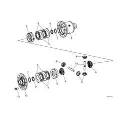 Case 8603621 8603621 differentieel voor Case 721D 721E wiellader