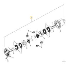 Case 87757171 87757171 differentieel voor W190B W190BLR bouwmachines