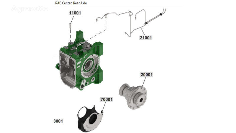 differential for John Deere 6230 6250 wheel tractor