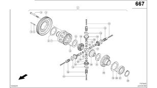 وحدة التخفيض KRZYŻAK OSI (Napęd jezdny; mechanizm różnicowy) 0007698982 لـ ماكينة حصادة دراسة Claas Lexion 600