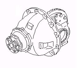 diferentsiaal MAN TGX 18.440 (01.07-) HY1350 tüübi jaoks sadulveoki MAN TGL, TGM, TGS, TGX (2005-2021)