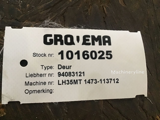 Liebherr Door deur voor Liebherr graafmachine te koop | Machineryline NL Liebherr Door deur voor Liebherr graafmachine - Machineryline