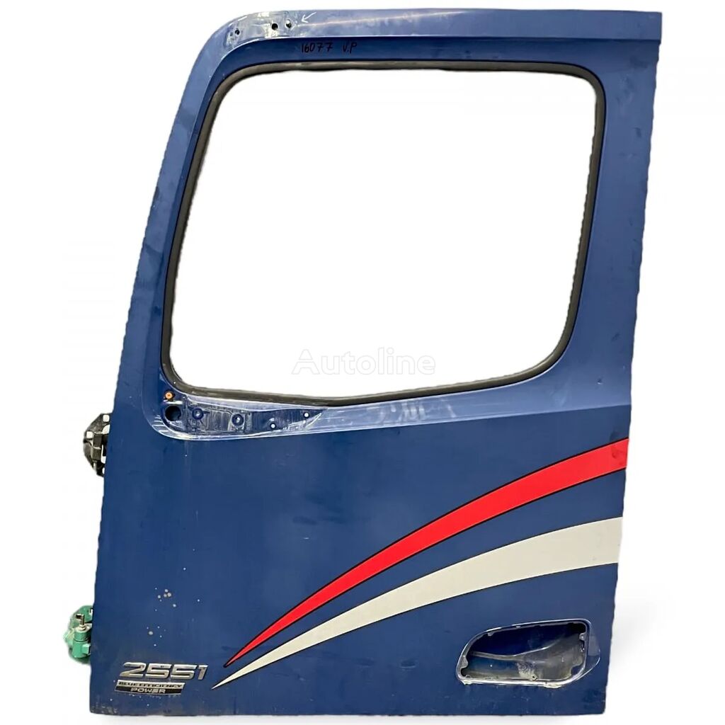 Ușă stânga door for Mercedes-Benz – cod A9607202303 – albastră cu dungă roșie și albă truck