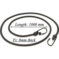 EXPANDABLE CABLE Ø8 RUBBER TIGHTENING 1M door control cable for Security truck