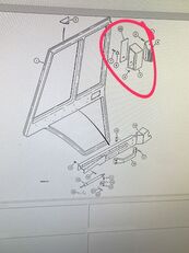 Manilla kvaka za vrata za Case 580F bagerа-utovarivačа