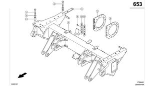 0007642303  drive axle for Claas Lexion 600 grain harvester