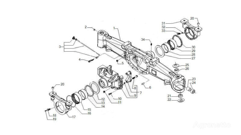 automobilio tiltas Carraro 20.49  149424