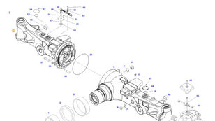 essieu moteur pour tracteur à roues Fendt 828 S4 Vario