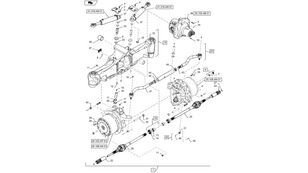 pogonska gred New Holland 47385057 za traktor na kolesih New Holland T6090 T6070