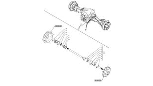 84189307 Antriebswelle für John Deere T6070   Radtraktor