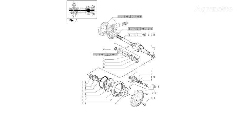 84194811 árbol de transmisión para New Holland T6010 T6090 T6070  tractor de ruedas