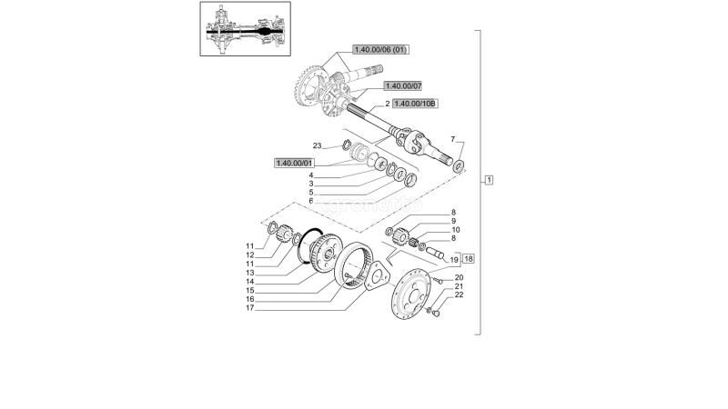 84194809 árbol de transmisión para New Holland T6010  tractor de ruedas