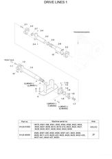 карданний вал Hyundai 81LB-30070 (Drive Shaft-Front) 81LB-30070 до фронтального навантажувача Hyundai HL770-7