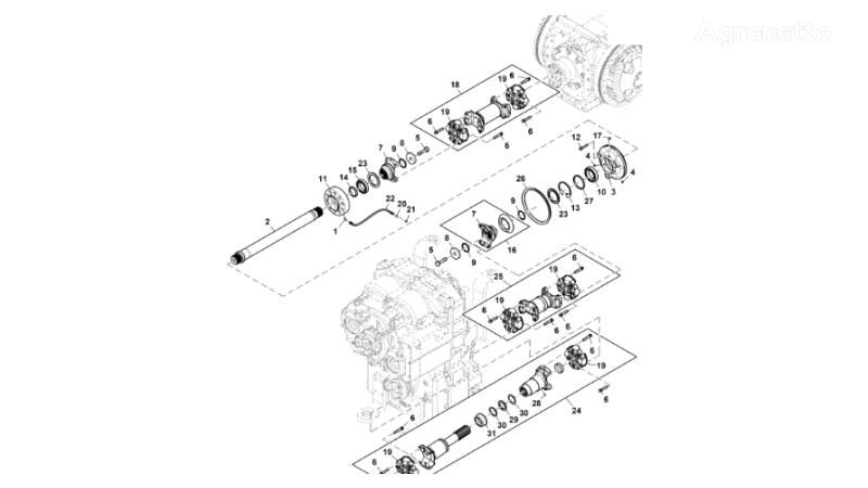 kardaanvõll John Deere 9470RX R562257