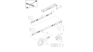 New Holland T6010 T6090 T6070 T7230 Wałek 953mm l 87599007 87599007 drive shaft for New Holland T6010 T6090 T6070 T7230 wheel tractor