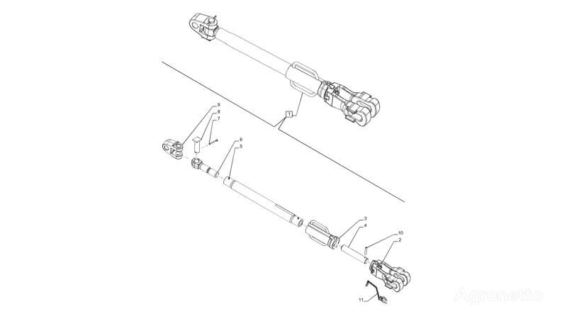 карданный вал New Holland T6090 T6070 Pręt 87315061 для трактора колесного New Holland T6090 T6070