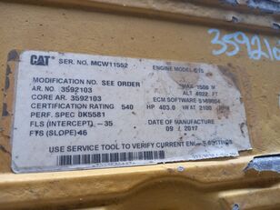 Caterpillar C15 3592103 engine for construction equipment