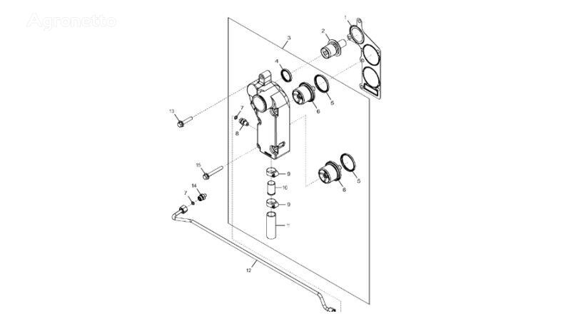 John Deere DZ110677 engine for John Deere 9470RX crawler tractor